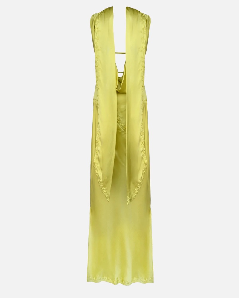 Yellow The Label Nina Silk Dress  Chart by Yellow The Label - Pickle