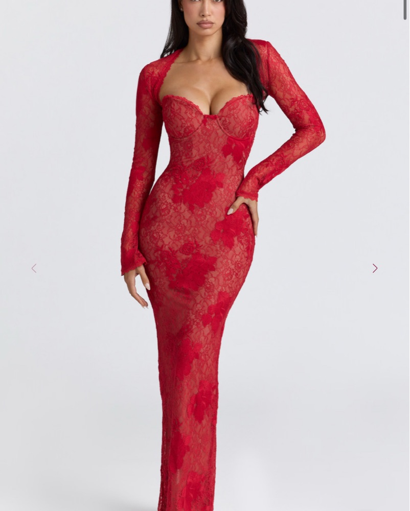 House of CB Red Lace Dress by House of CB - Pickle