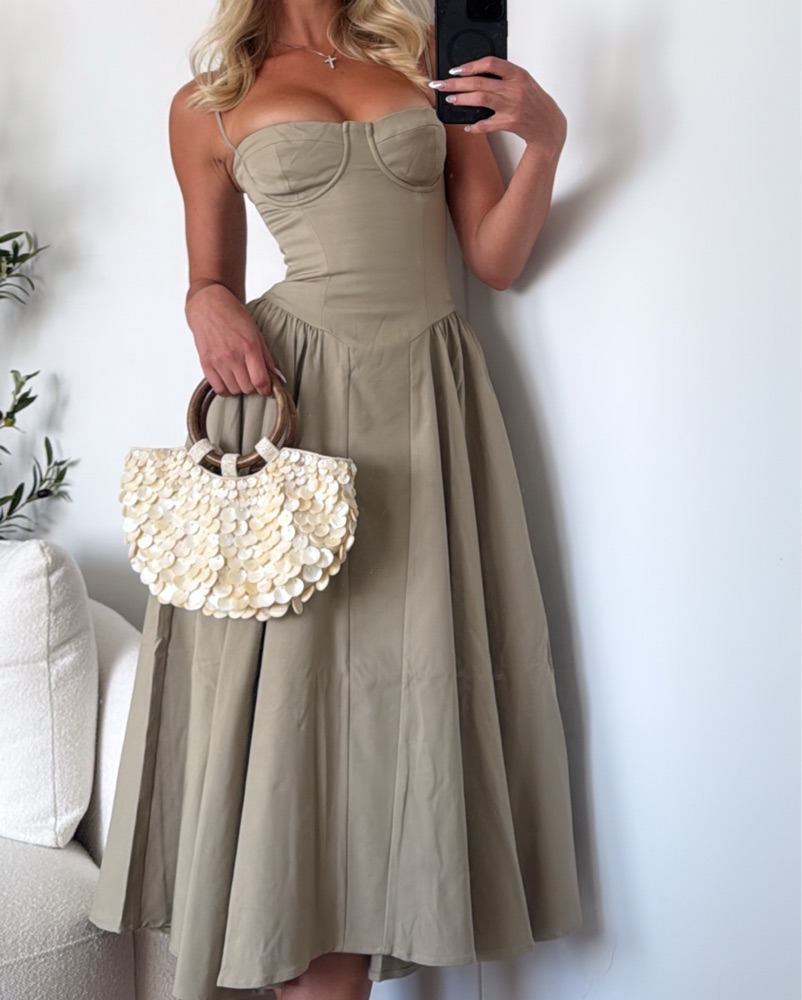 House Of CB Samaria Corset Dress by House of CB - Pickle