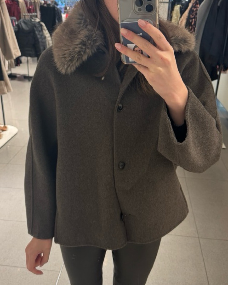 Zara Fur Collar Jacket | Pickle