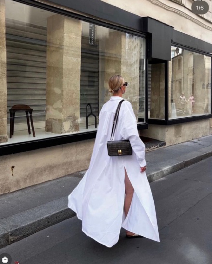 The Frankie Shop Avery White Shirt Dress | Pickle