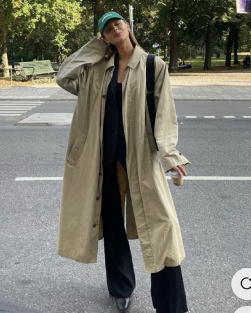 Studio Tomboy Oversized Trench Coat | Pickle