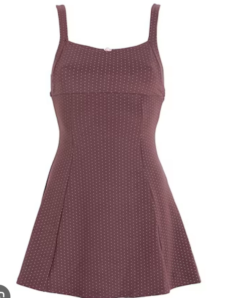 Frankies Valentina Terry Polka Dot Dress by Frankies Bikinis - Pickle