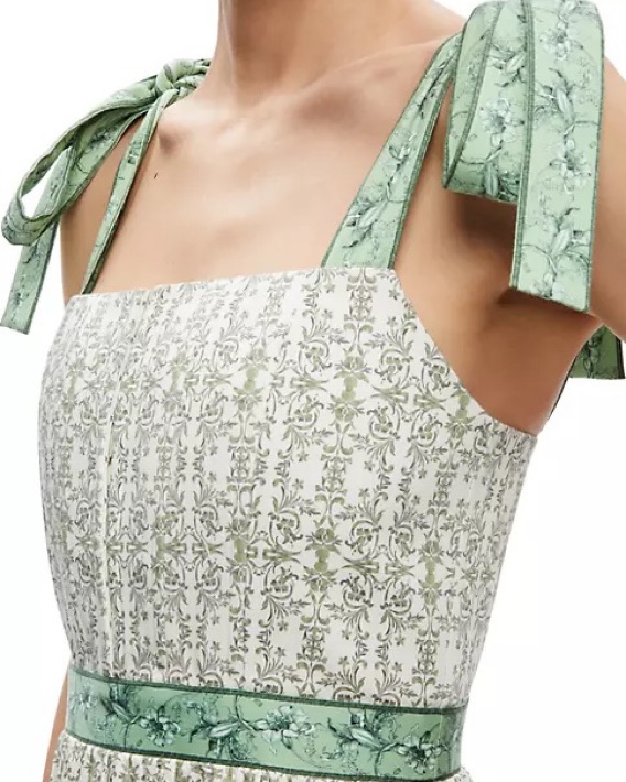 Alice + Olivia Corset Midi-Dress | Pickle