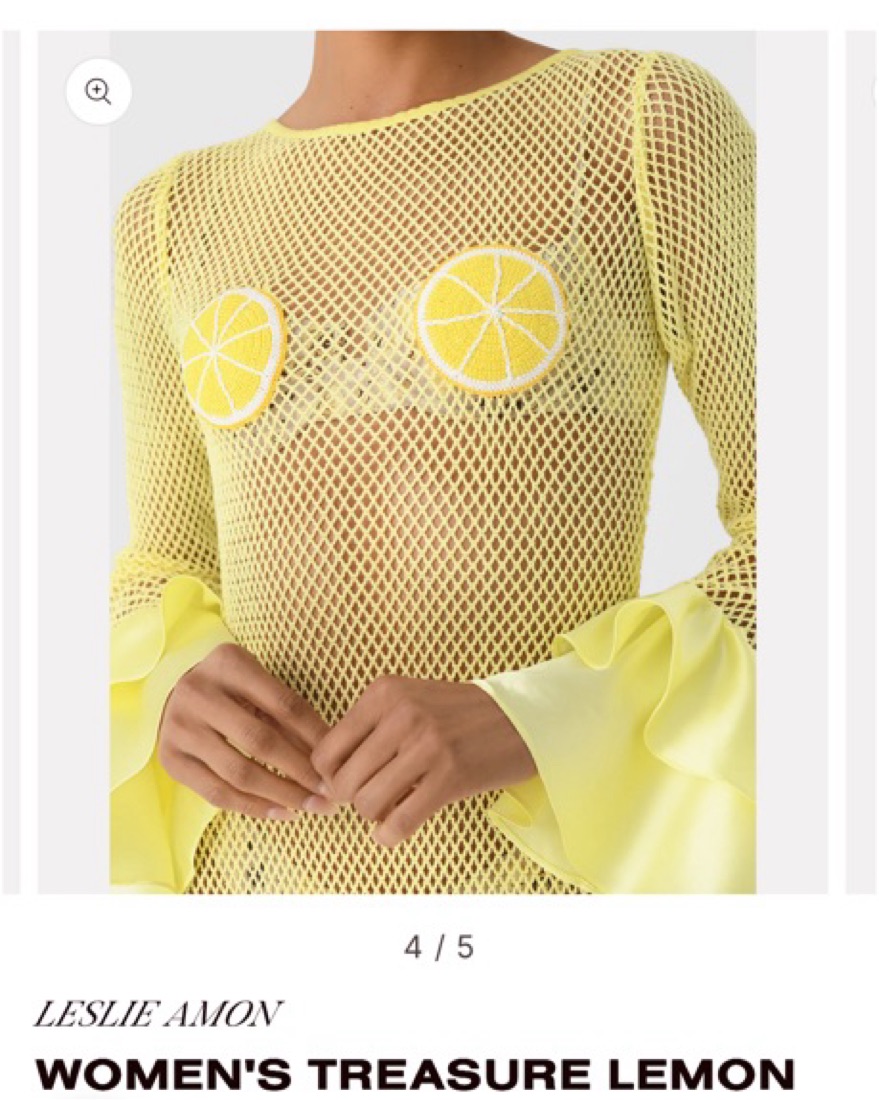 Leslie Amon Treasure Lemon Dress by Leslie Amon - Pickle