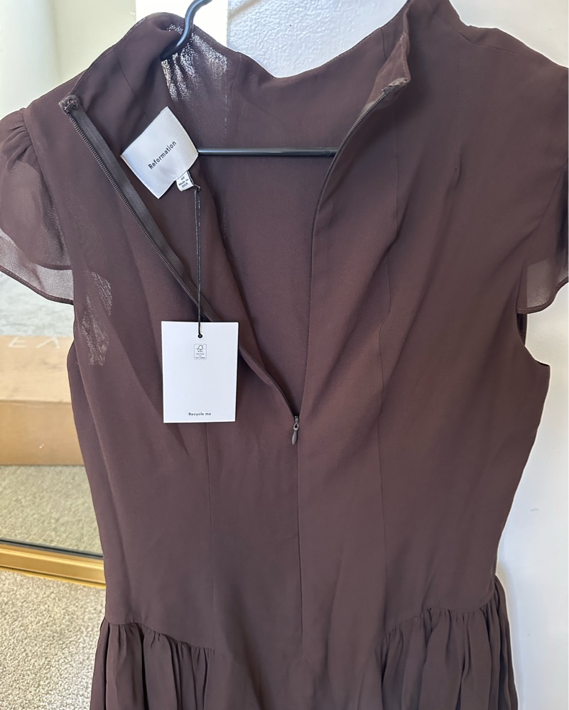 reformation maven dress brown Reformation Maven Dress