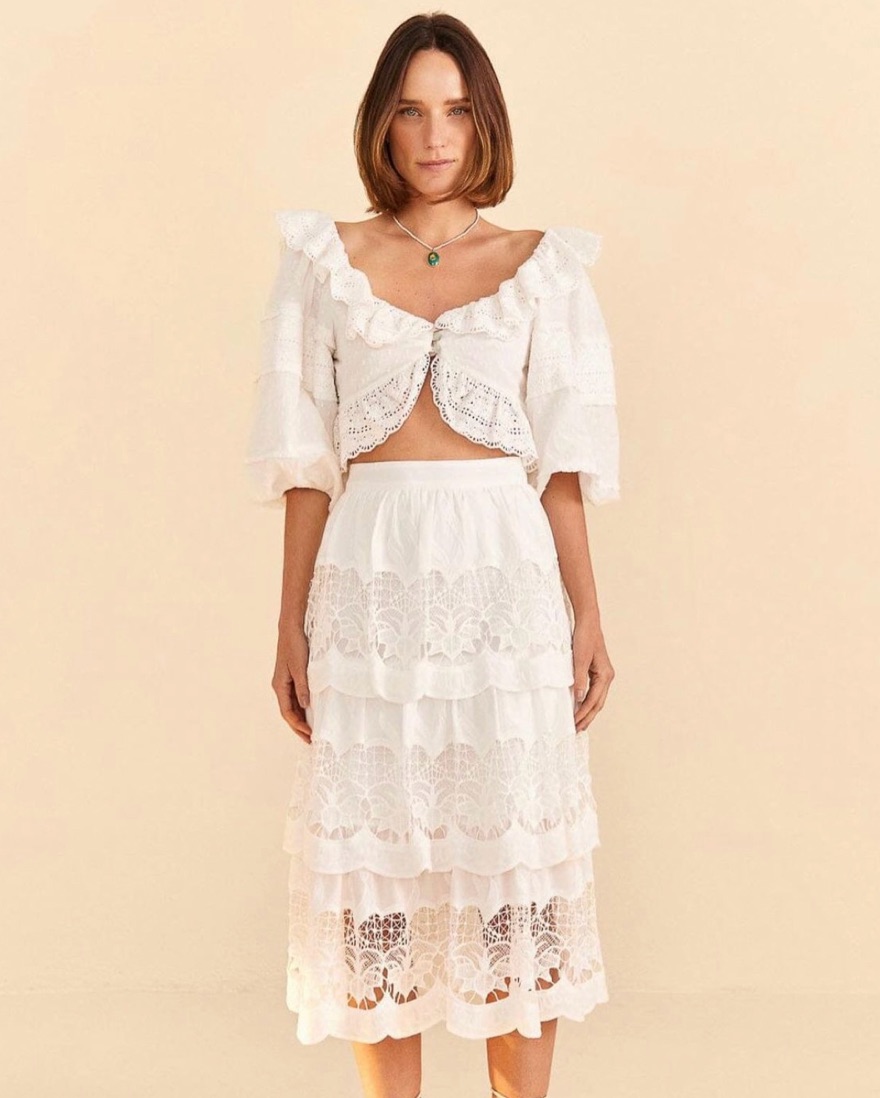 Farm Rio White Lace Set by Farm Rio - Pickle