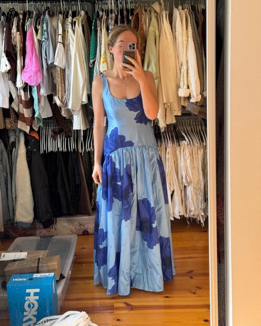 Hutch The Ridge Printed Blue Maxi Dress by Hutch - Pickle
