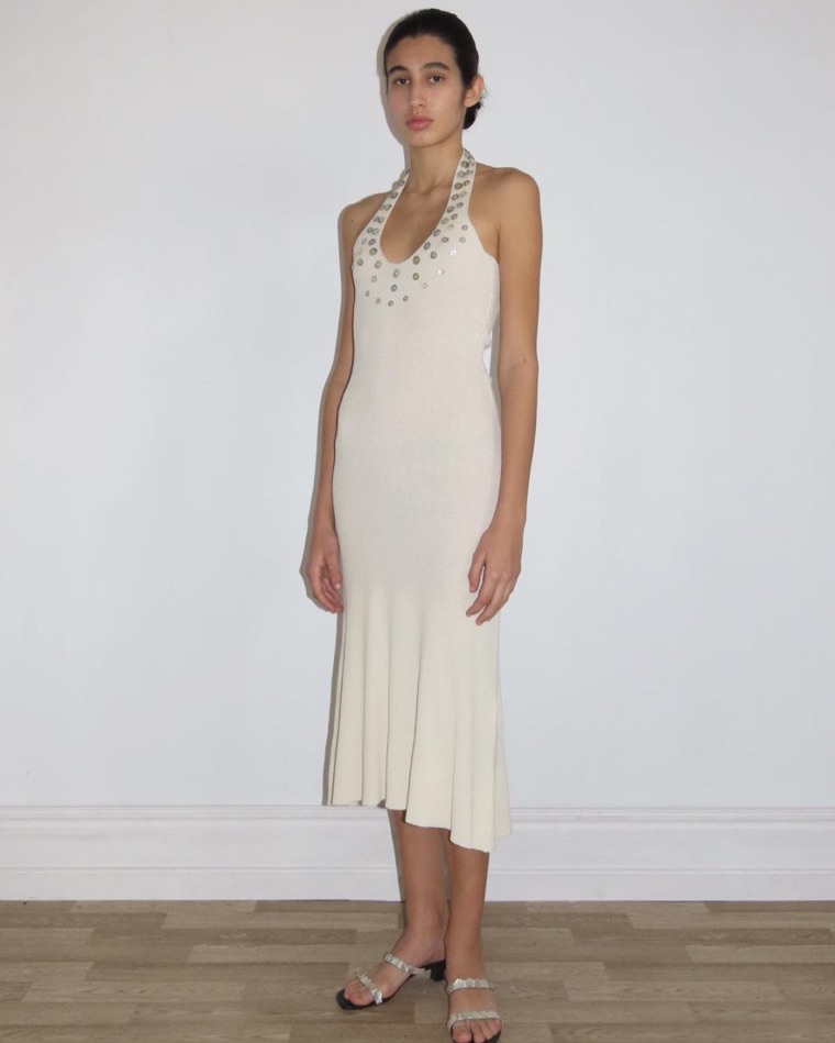 Paloma Wool Beige Tulip Midi Dress | Pickle