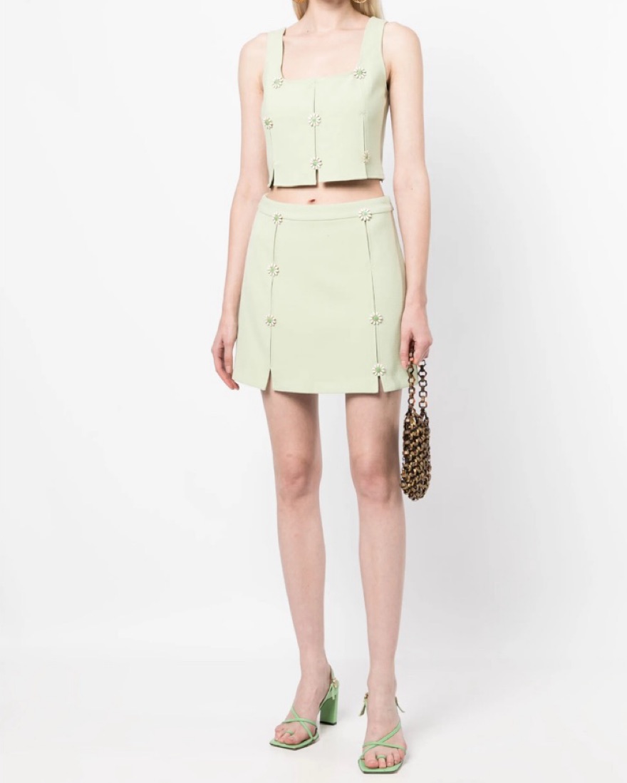 Cult Gaia Green Daisy Set by Cult Gaia - Pickle