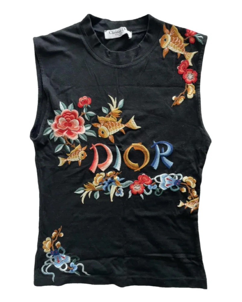Dior x John Galliano Koi Fish Floral by Christian Dior - Pickle