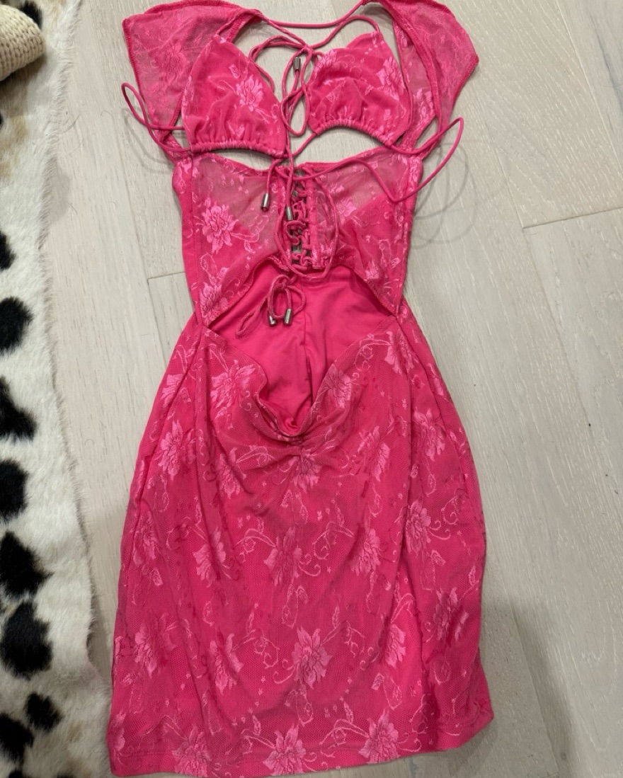 Outcast Sage Mini Dress Pink by Outcast Clothing - Pickle