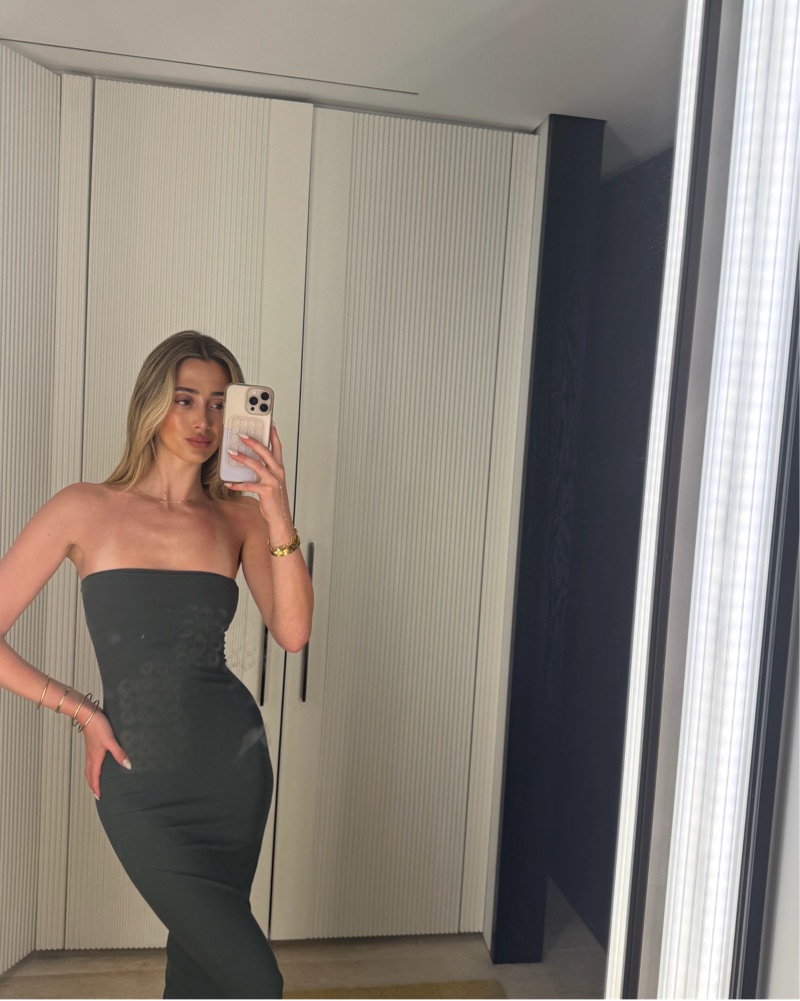 Softest Skims Dress!! Dark Green by Skims - Pickle