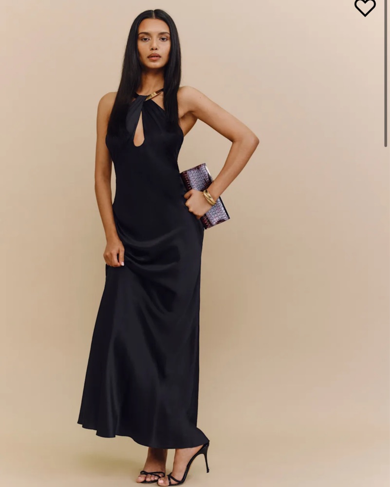 yvaine silk dress Retrofete Yvaine Sequin Square-Neck Column Midi Dress