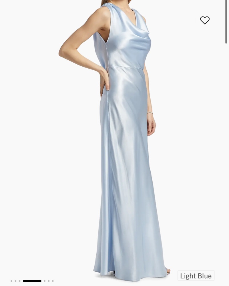 milly estelle satin dress MILLY Estelle One Shoulder Pleated Gown