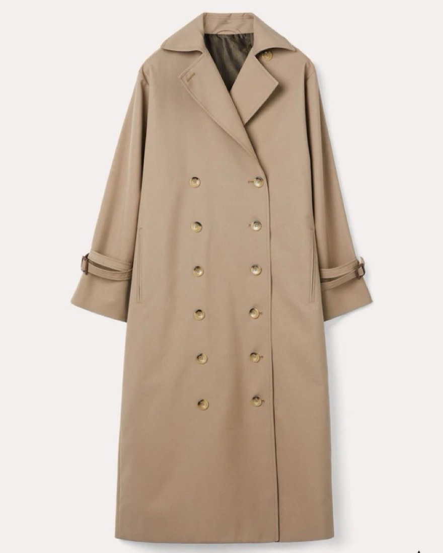 Toteme Signature Trench Coat by Toteme - Pickle