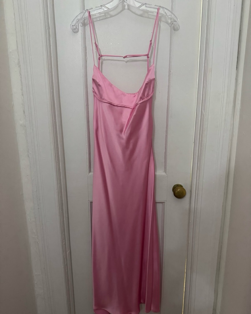 vintage hot pink dress A-Line Hot Pink Halter 1950s Dress – FancyVestido