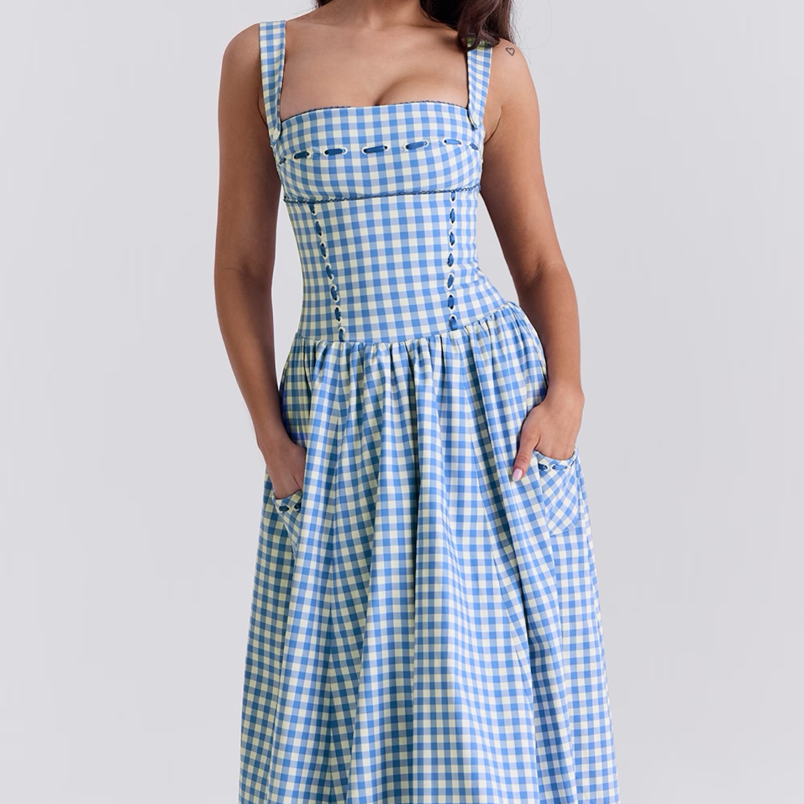 vivien midi dress Tanya Taylor | Vivien Dress | Artichoke/lilac Multi Midi Dress