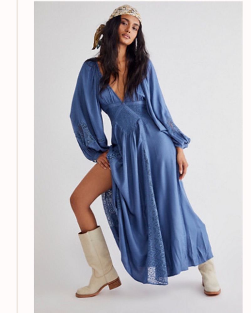 Free People Southwest Lace Maxi Dress by Free People - Pickle