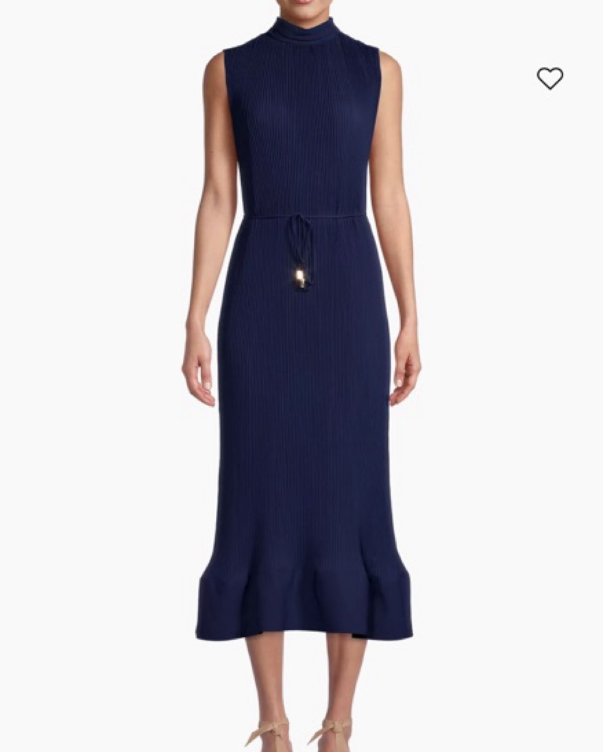 milly jill pleated dress Milly Melina Pleated Midi Dress by Milly