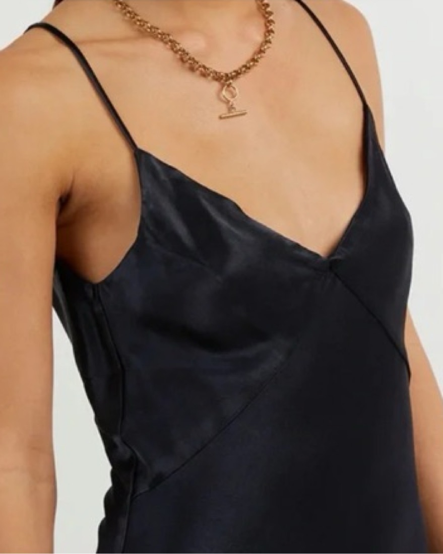 dissh satin dress Joey Satin Maxi Dress in Plum Choc By DISSH