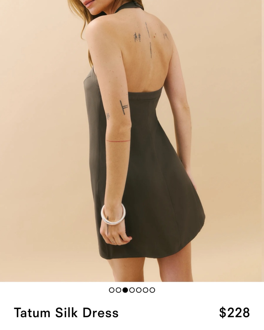 tatum silk dress reformation Reformation Tatum Silk Dress by Reformation