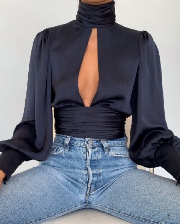 off the shoulder dress black formal The Quinn Long Off Shoulder A-line Satin Dress 12 / Black
