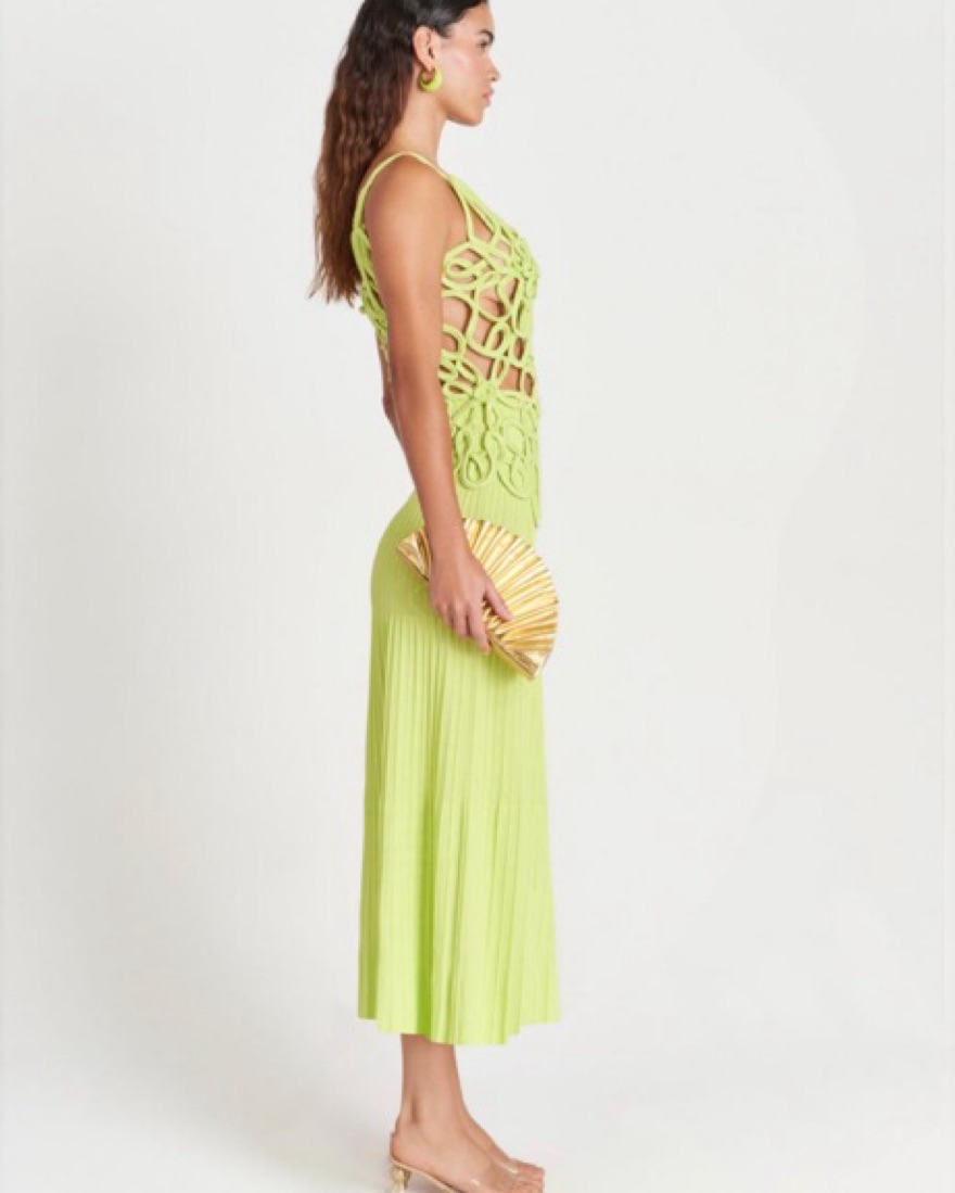 cult gaia nalda knit dress CULT GAIA (white) Nalda crochet dress