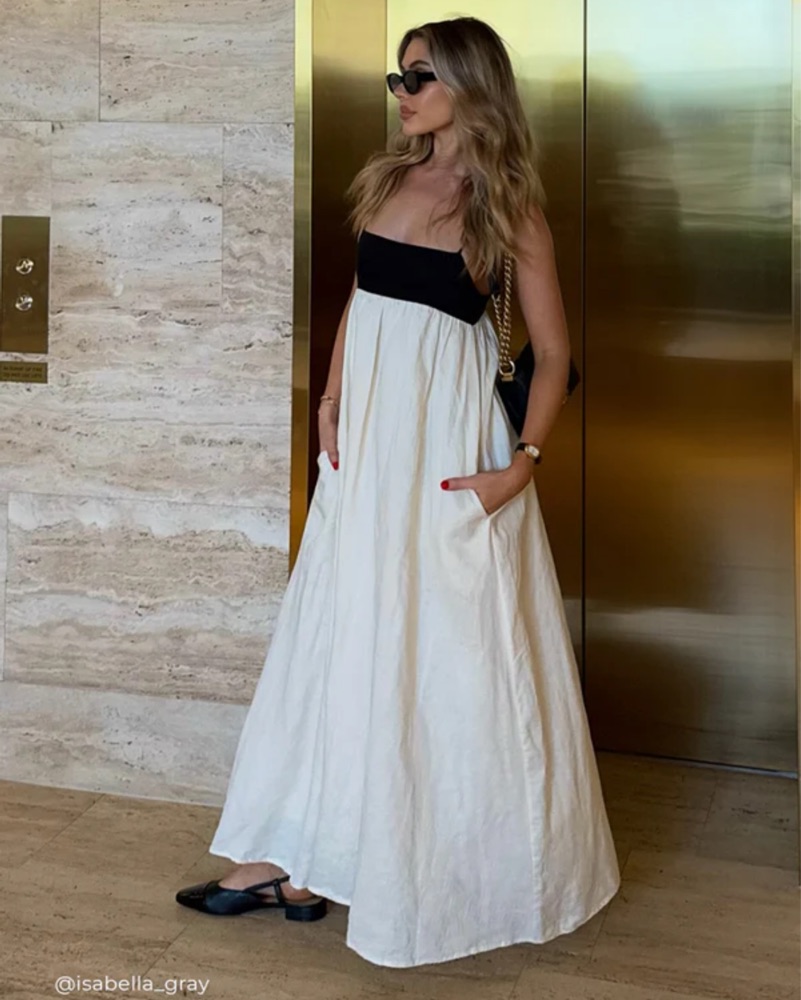 DISSH Elena Buttermilk Maxi Dress Dupe by DISSH dupe - Pickle