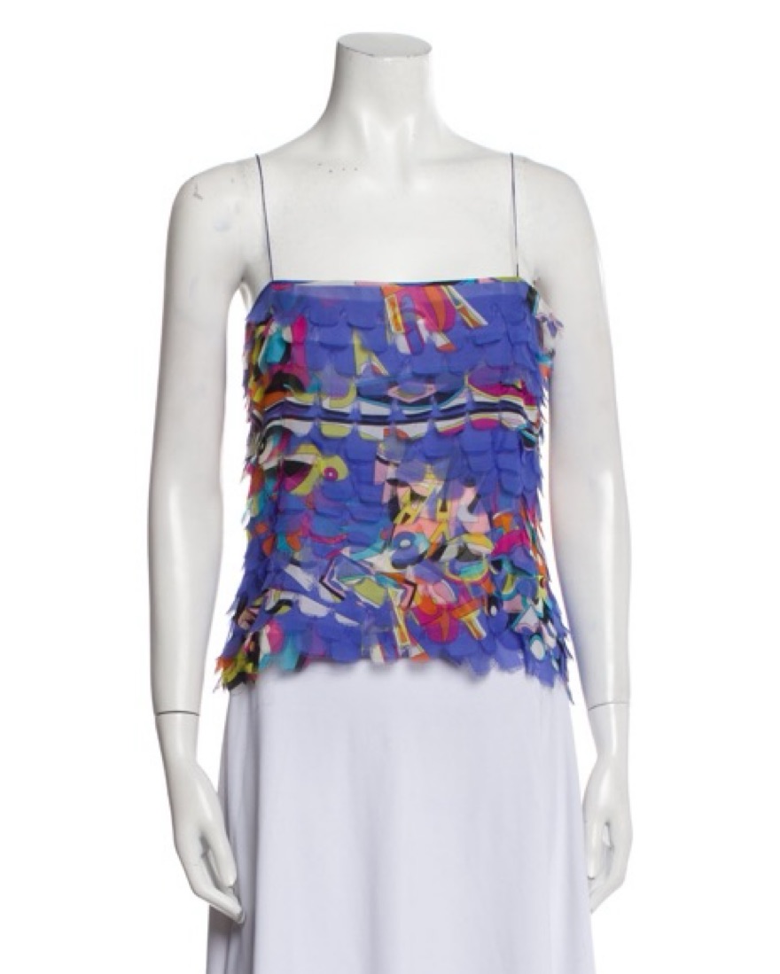 Vintage Emilio Pucci Silk Printed Top | Pickle
