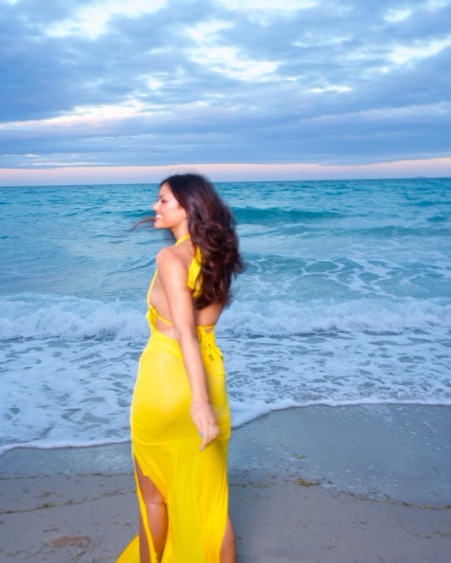 Indah Yellow Jlo Dress by INDAH - Pickle