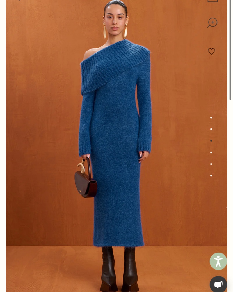 Cult gaia Blue One-Shoulder Midi Dress by Cult Gaia - Pickle