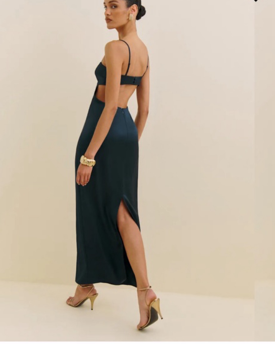 reformation jane satin dress Reformation Jeany Silk Maxi Dress