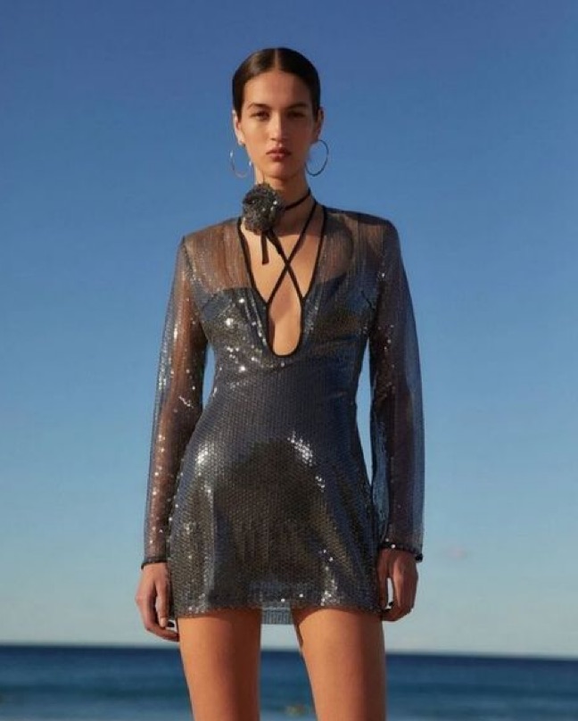 misha lexter sequin mini dress the magic of girl math with this dress  where one dress equals endless  style equations! @nicole in the Misha Lexter Sequin Mini Dress #revolve  #holidayparty #holidaypartydress #partydress