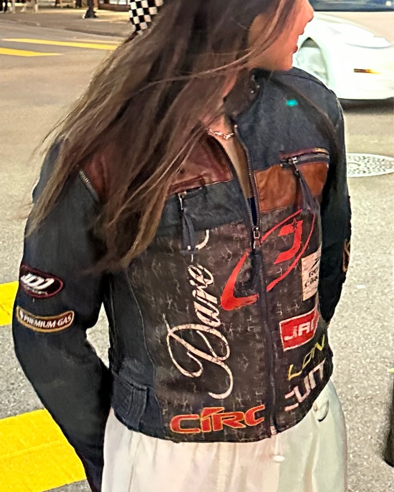 Daytona Zip Off Sleeve Moto Jacket by Jaded London - Pickle