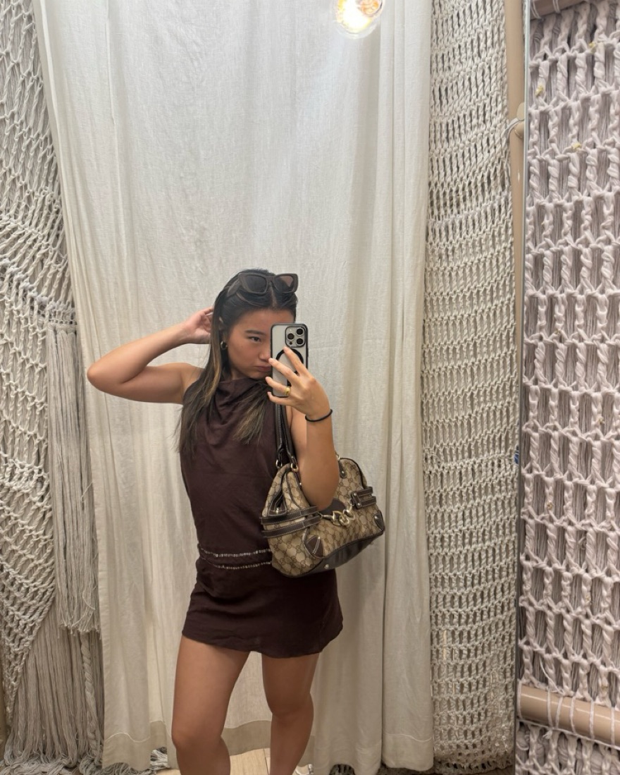 Gimaguas Brown Halter Dress by Gimaguas - Pickle