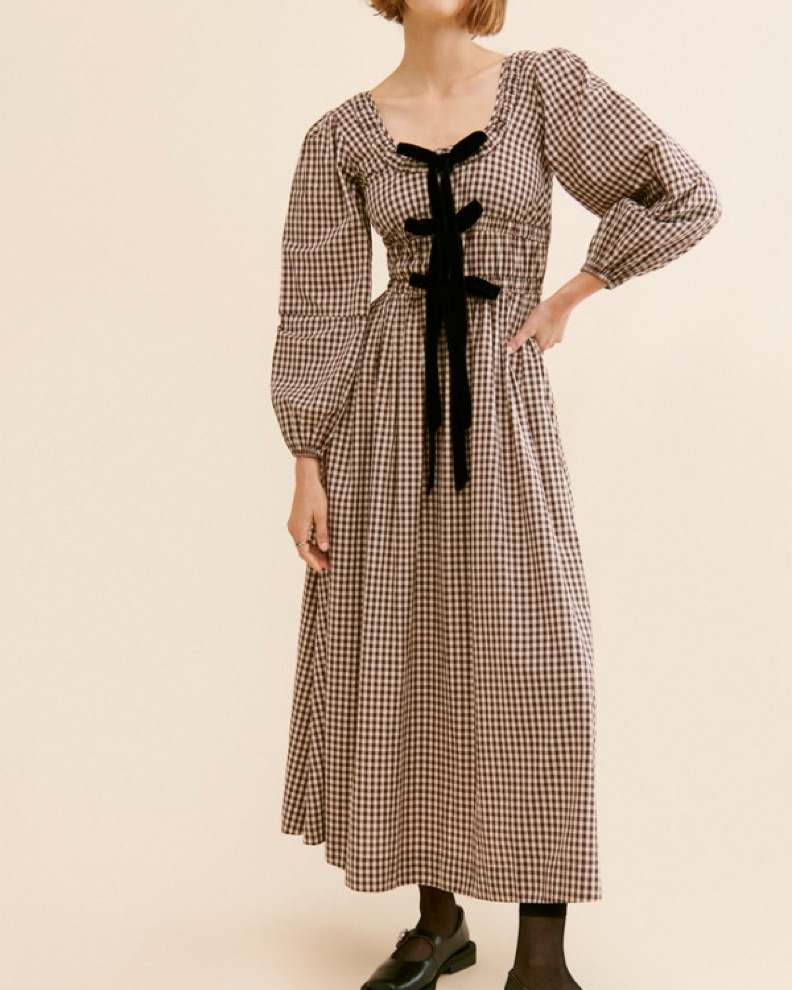 damson madder pia bow midi dress Stylish and Sustainable: Damson Madder Pia Dress Review