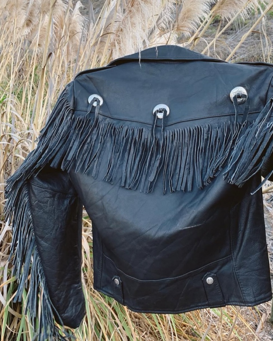 Vintage Fringe Leather Jacket | Pickle