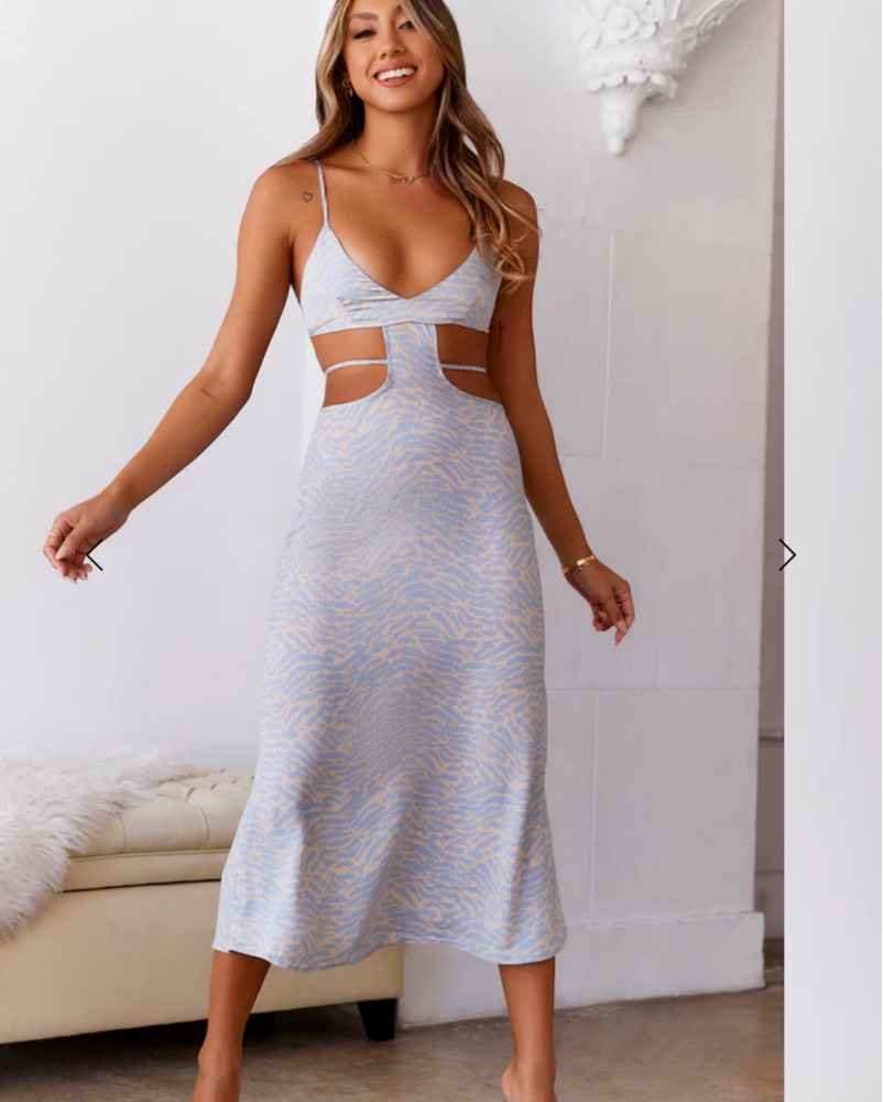 molly midi dress Molly Polka Dot Midi Dress L