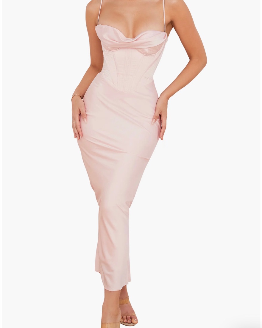 House of CB Pink Corset Dress Dupe by House of CB - Pickle