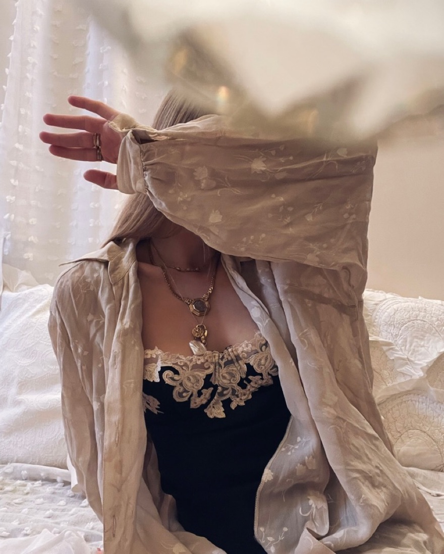 Vintage La Perla Silk Slip Dress by Mirror Palais - Pickle