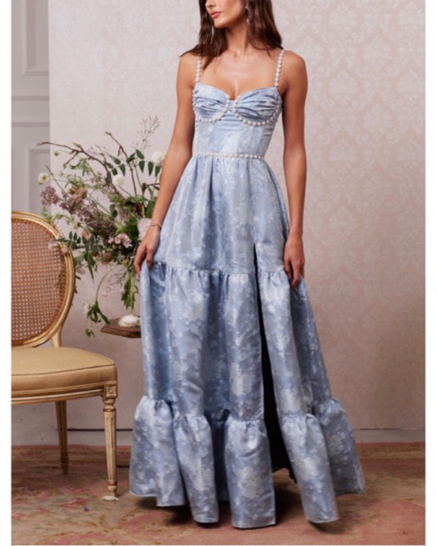 the lucetta dress in denim blue windsor V. Chapman - The Lucetta Dress in Denim by V Chapman