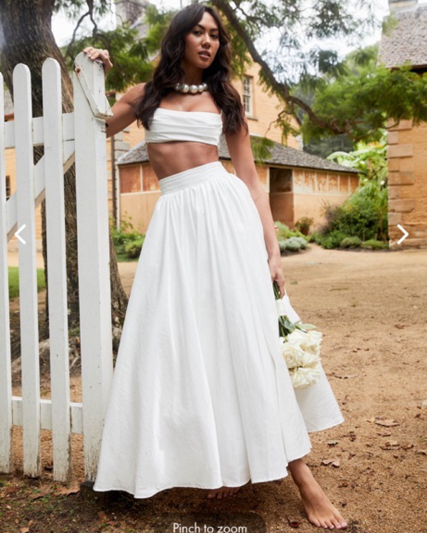 LOVE SONGS TIED BACK MAXI SKIRT SET by Selfie Leslie - Pickle