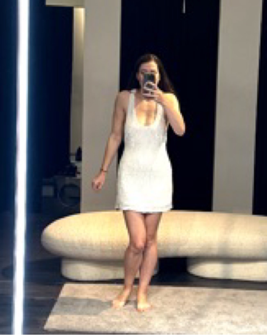cydney sequin dress Retrofete Cydney Sequin Dress White Size XS / AU 6
