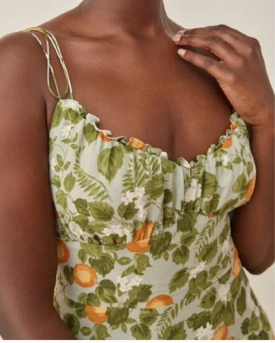reformation embry dress orange grove Embry Dress Orange Grove by Reformation