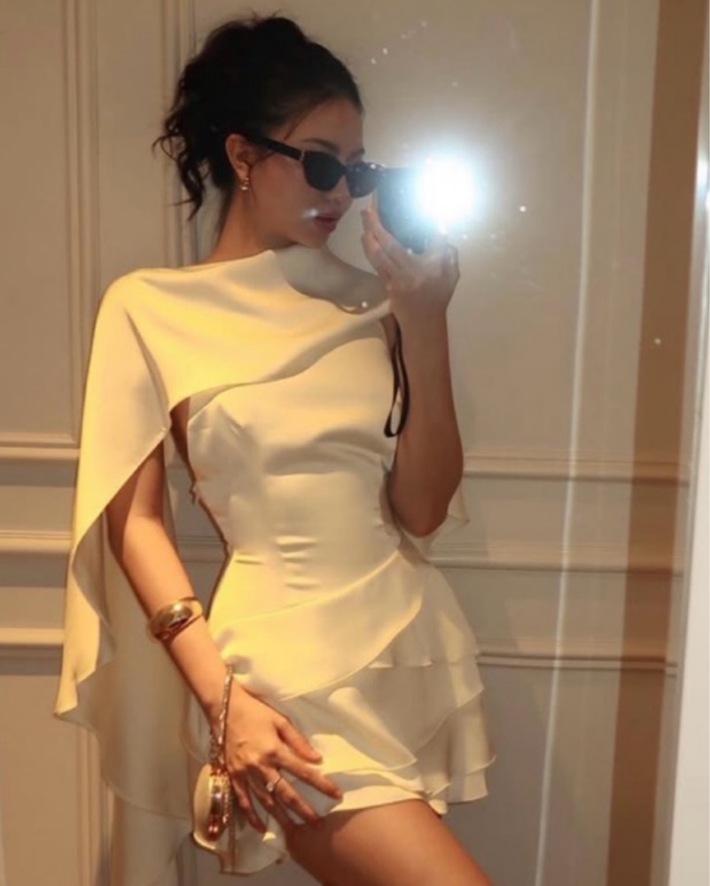embellished long sleeve backless maxi dress Bel Mini Dress Gold