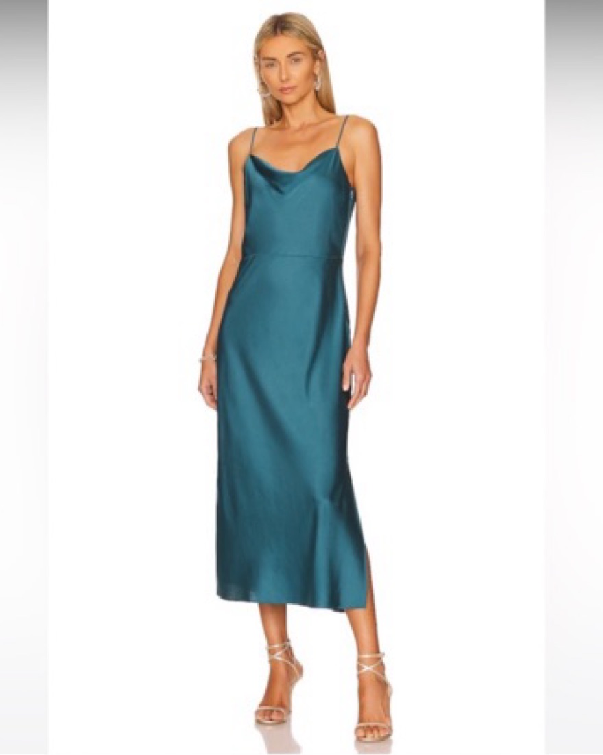 vince silk satin midi dress Vince Satin Slip Dress