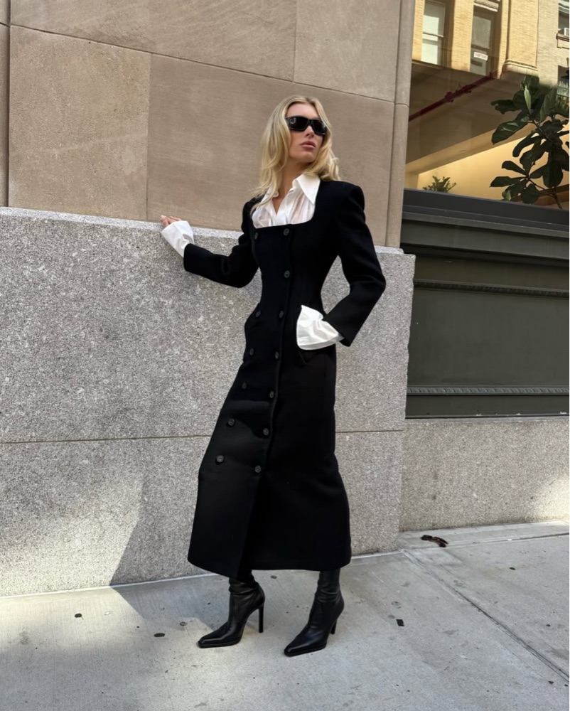 Helsa Hourglass Coat by Helsa - Pickle
