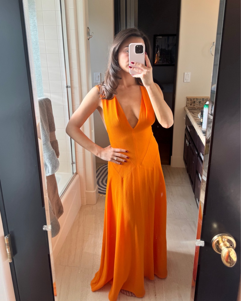 mac duggal foldover ruched one-shoulder chiffon midi dress Orange One Shoulder High Low Ruffled Gown The season of dresses modern shower invite Diameter:Extra Small - 1.25 inch (3.18cm)