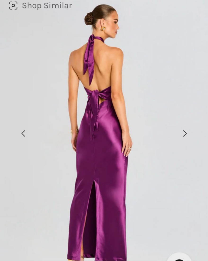 retrofete ester satin halter dress Ester Dress  Retrofete